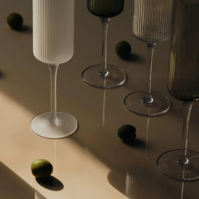 Set Pahare Ripple Champagne Flutes