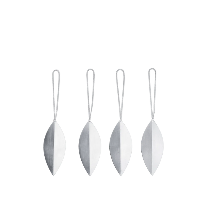 Set de 4 Ornamente Leaf