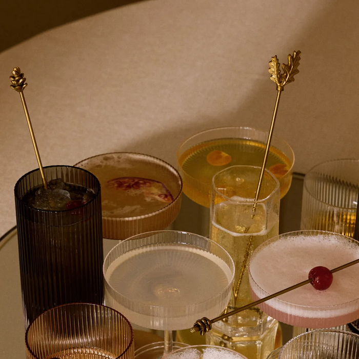 Set Pahare Ripple Champagne