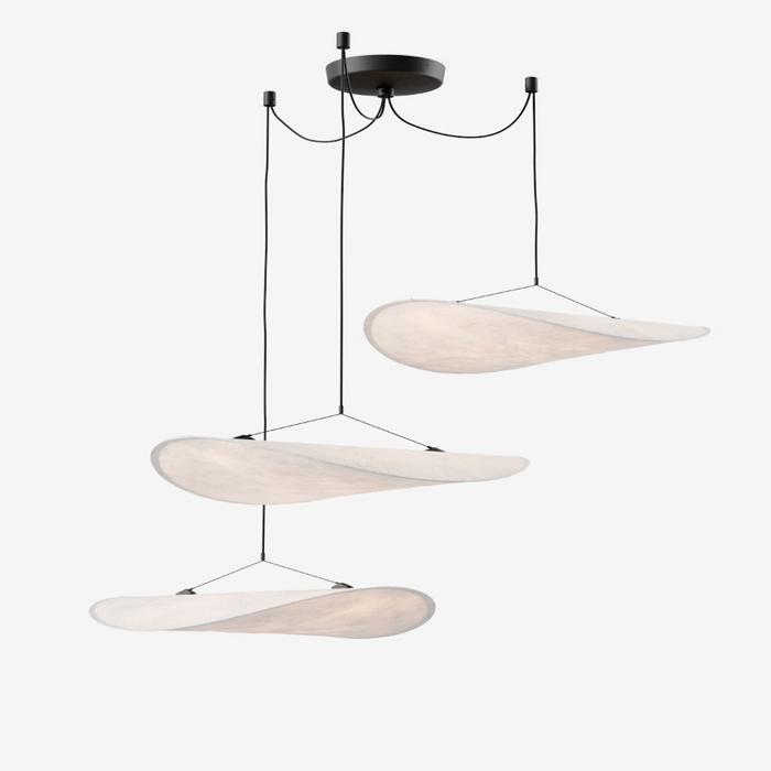 Candelabru Tense Alb din Textil