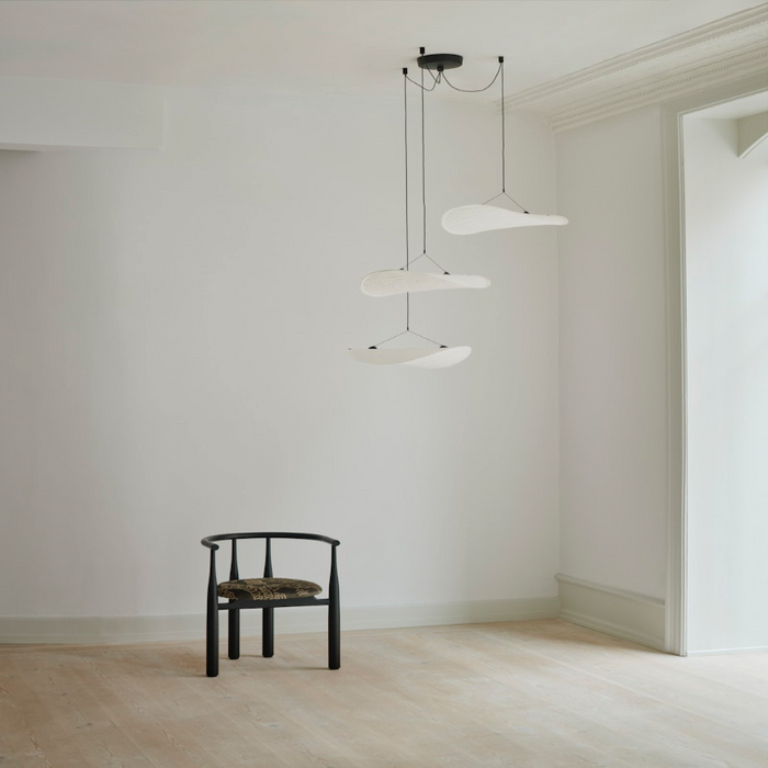 Candelabru Tense Alb din Textil