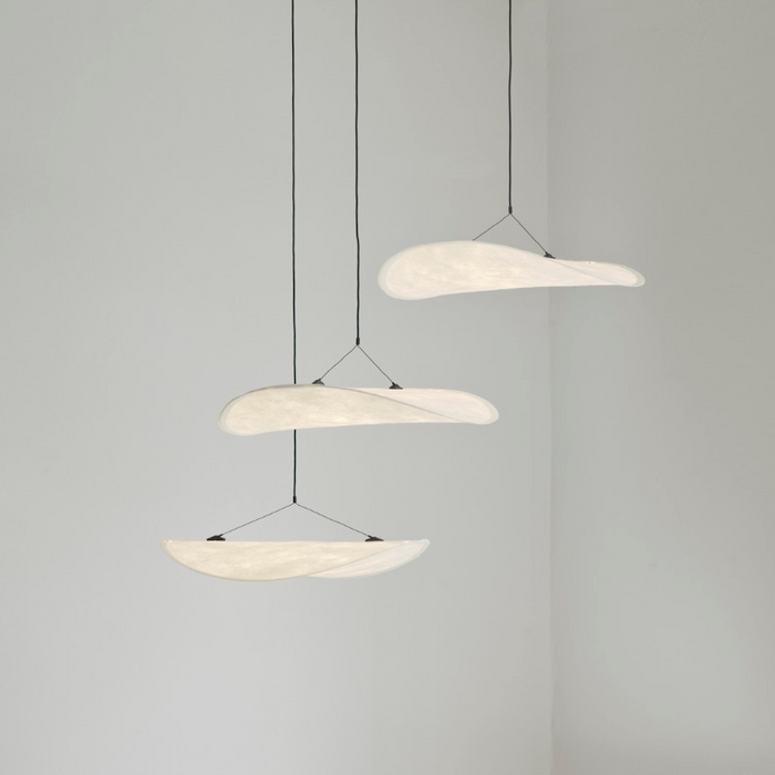 Candelabru Tense Alb din Textil