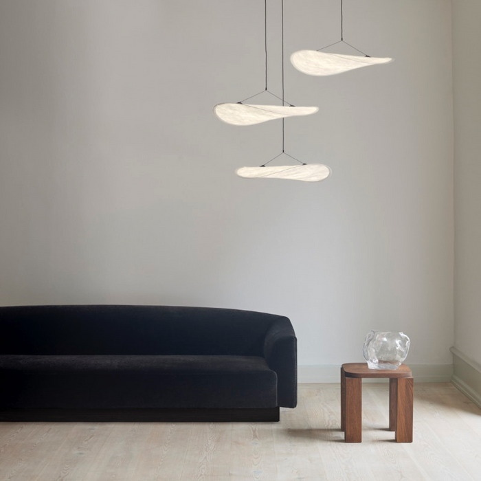 Candelabru Tense Alb din Textil