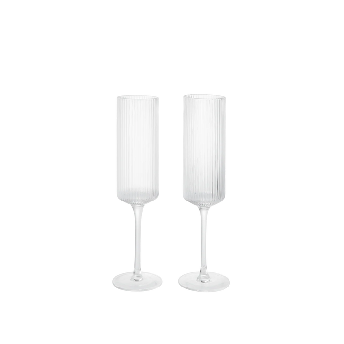 Set Pahare Ripple Champagne Flutes