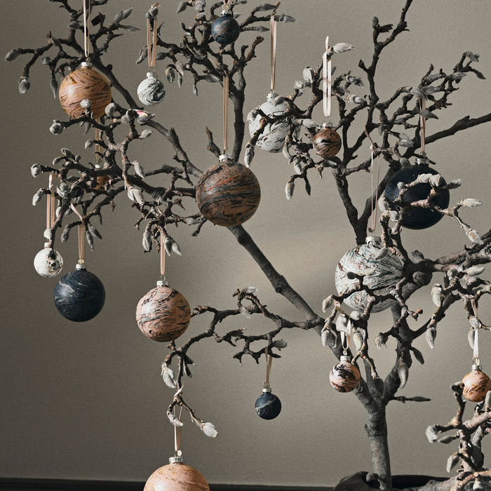 Set de 4 Globuri Marble L