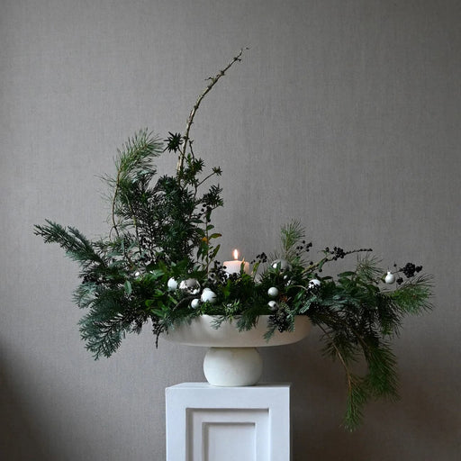 Bol Baburu Alb din Ceramica 43 cm 101 COPENHAGEN