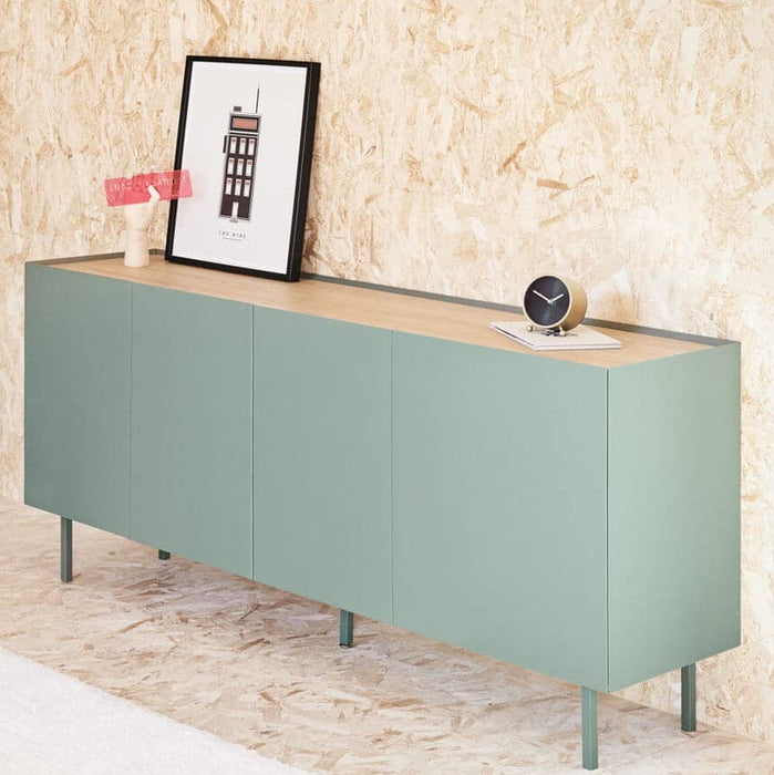 Comoda ARISTA din MDF cu Picioare Metalice 165 cm