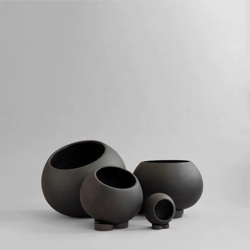 Ghiveci Urchin Negru din Beton 12.5 cm 101 COPENHAGEN