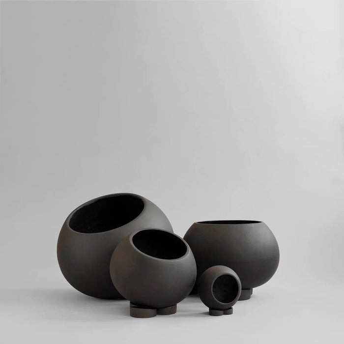 Ghiveci Urchin Negru din Beton 12.5 cm 101 COPENHAGEN