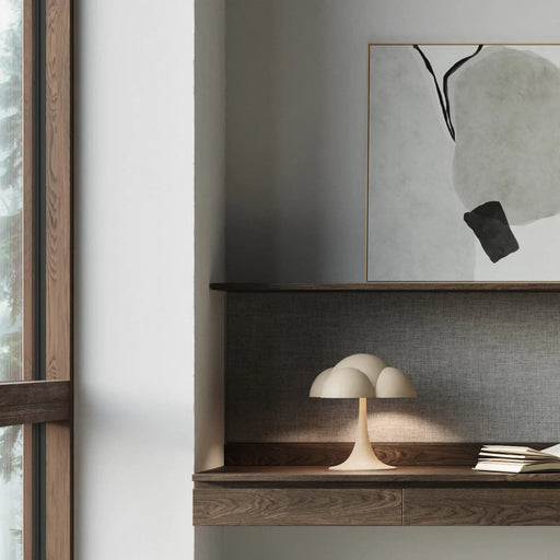 Lampa de Masa Fungus Bej din Ceramica 35 cm 101 COPENHAGEN