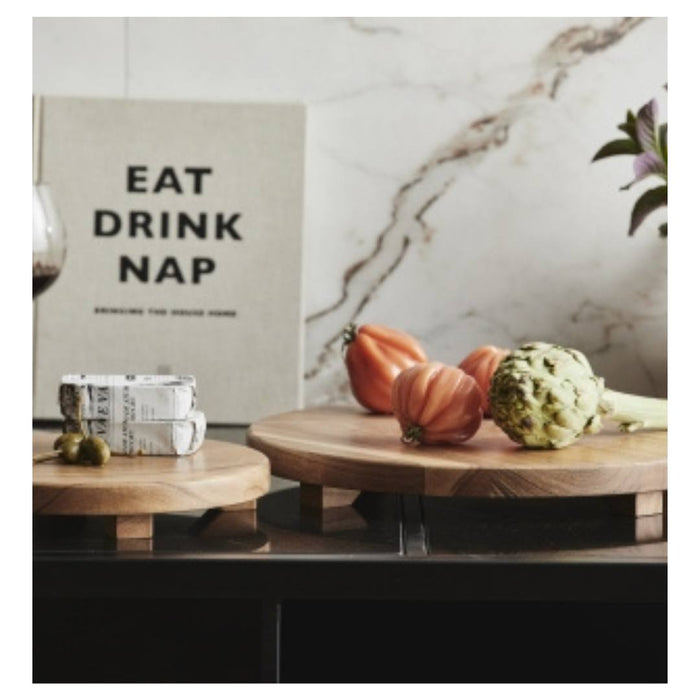 Bucatarie Si Servirea Mesei - Placa Rotunda Din Lemn De Salcam NORDAL