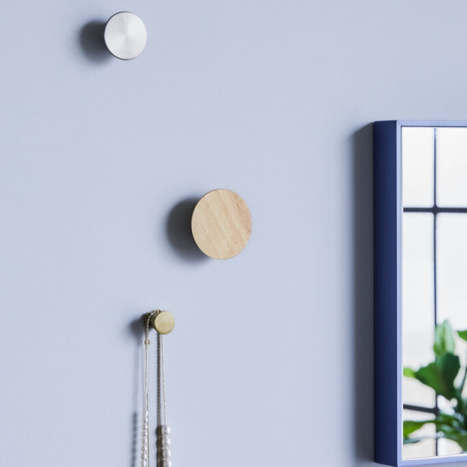 Set de 3 Manere din Lemn, Metal si Alama