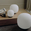 Corpuri Iluminat - Lampa De Masa Lantern Globe Alba Din Sticla M New Works