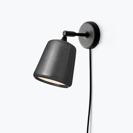 Corpuri Iluminat - Lampa De Perete Material Neagra Din Marmura New Works