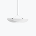 Corpuri Iluminat - Lampa Suspendata Tense Alba Din Textil 70 Cm New Works