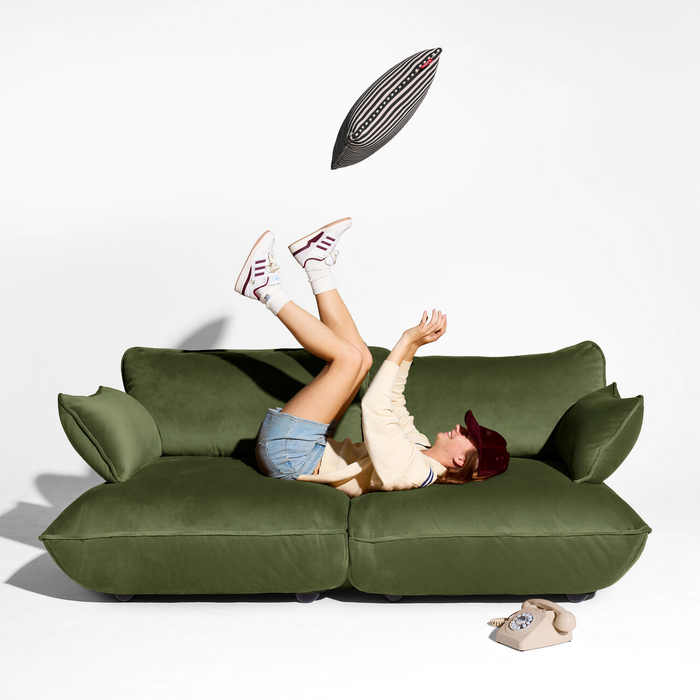 Canapea Sumo Medium Green Velvet