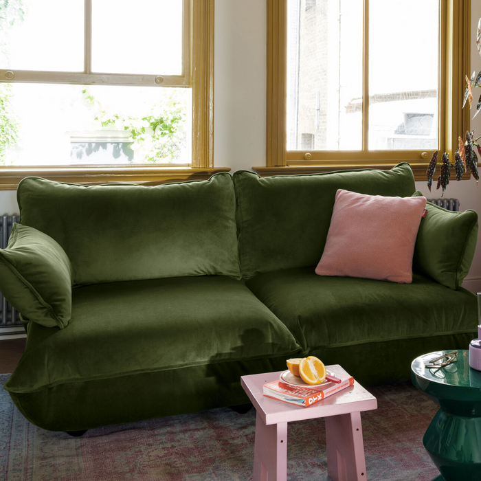 Canapea Sumo Medium Green Velvet