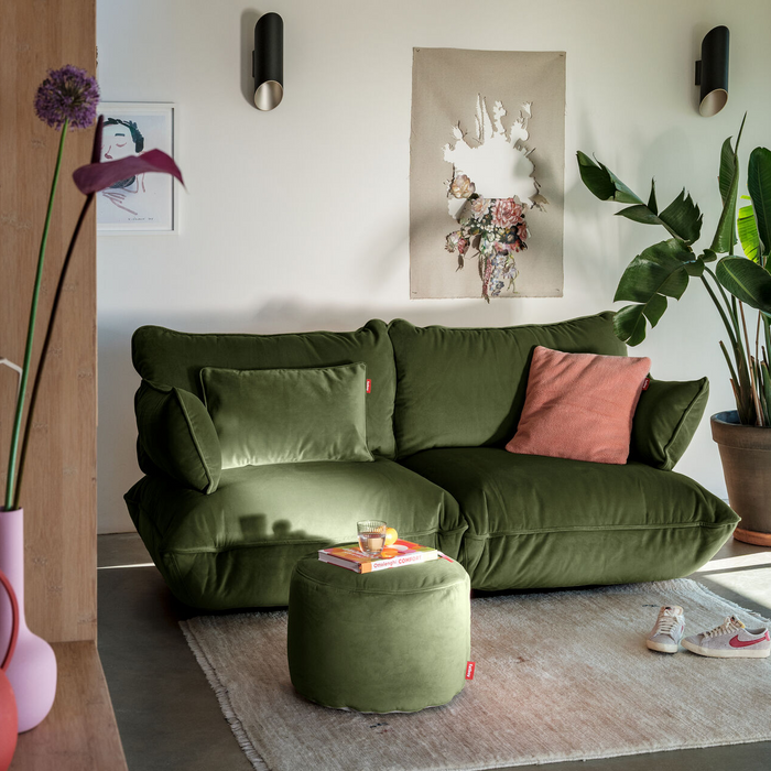 Canapea Sumo Medium Green Velvet
