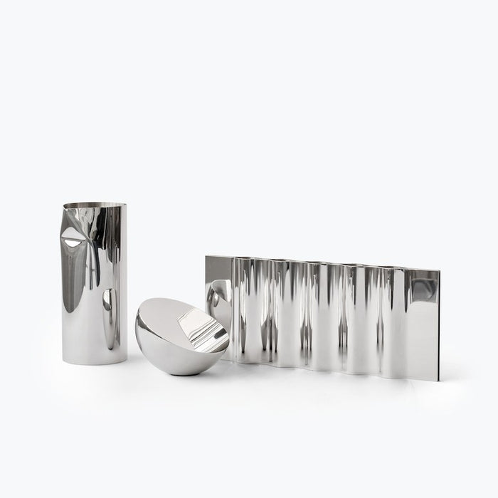 Decoratiuni - Suport Pentru Lumanari Ripply Din Inox New Works