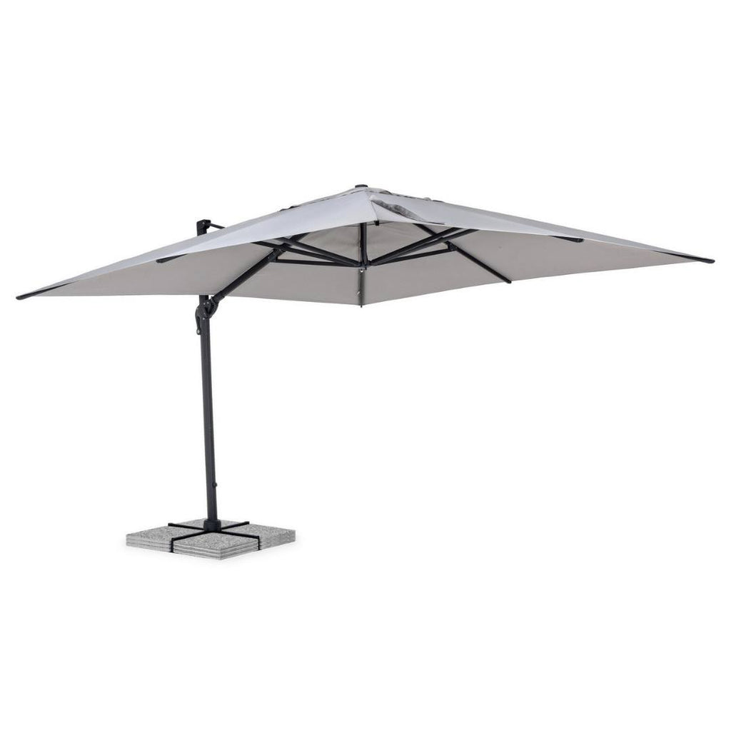 Exterior - Umbrela De Soare Calis Gri Din Textil 4 X 4 M Bizzotto
