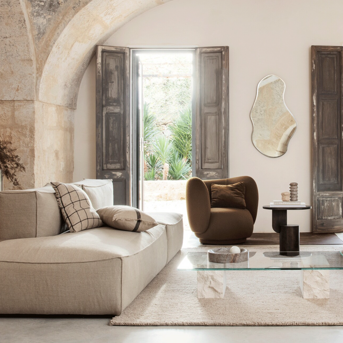 Perna din Bumbac si In CALM CUSHION Crem FERM LIVING (outlet)