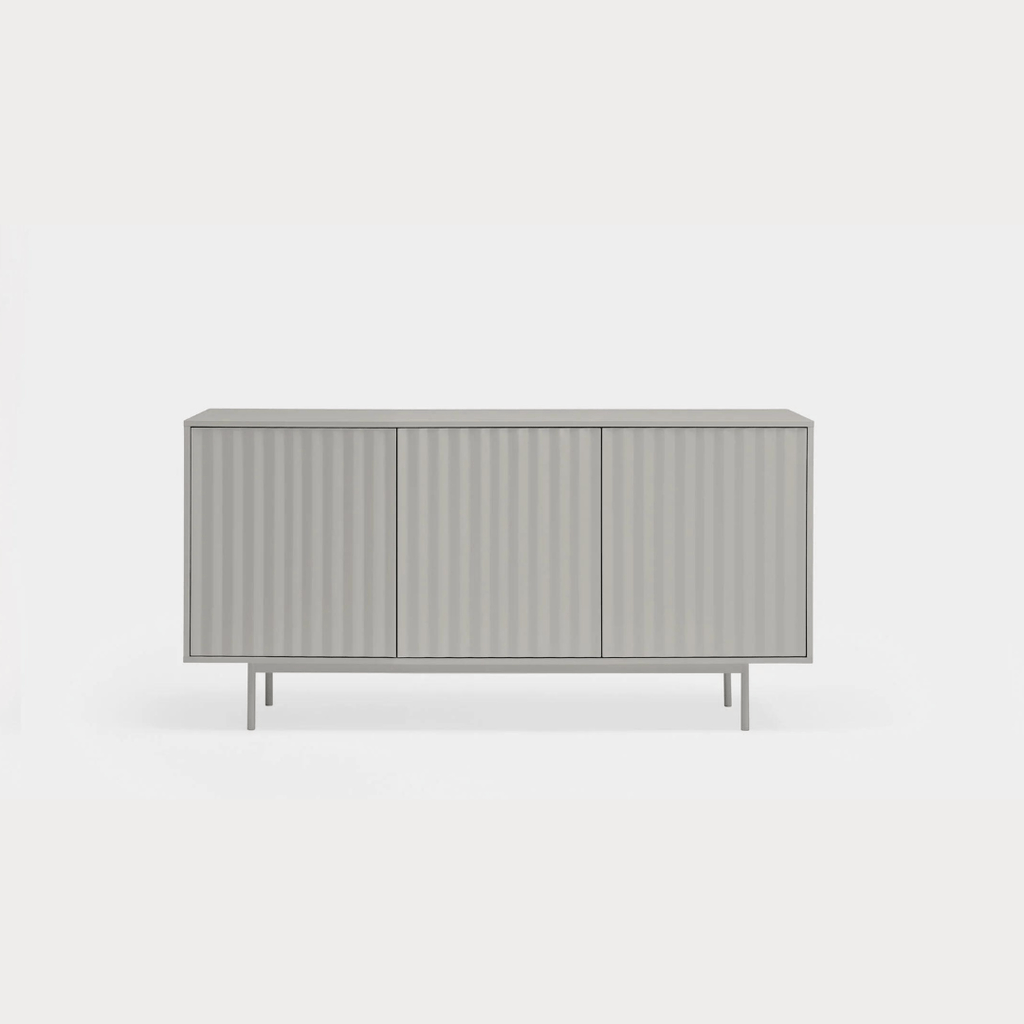 Mobilier - Comoda Sierra Gri Deschis Din Lemn 159 Cm TEULAT