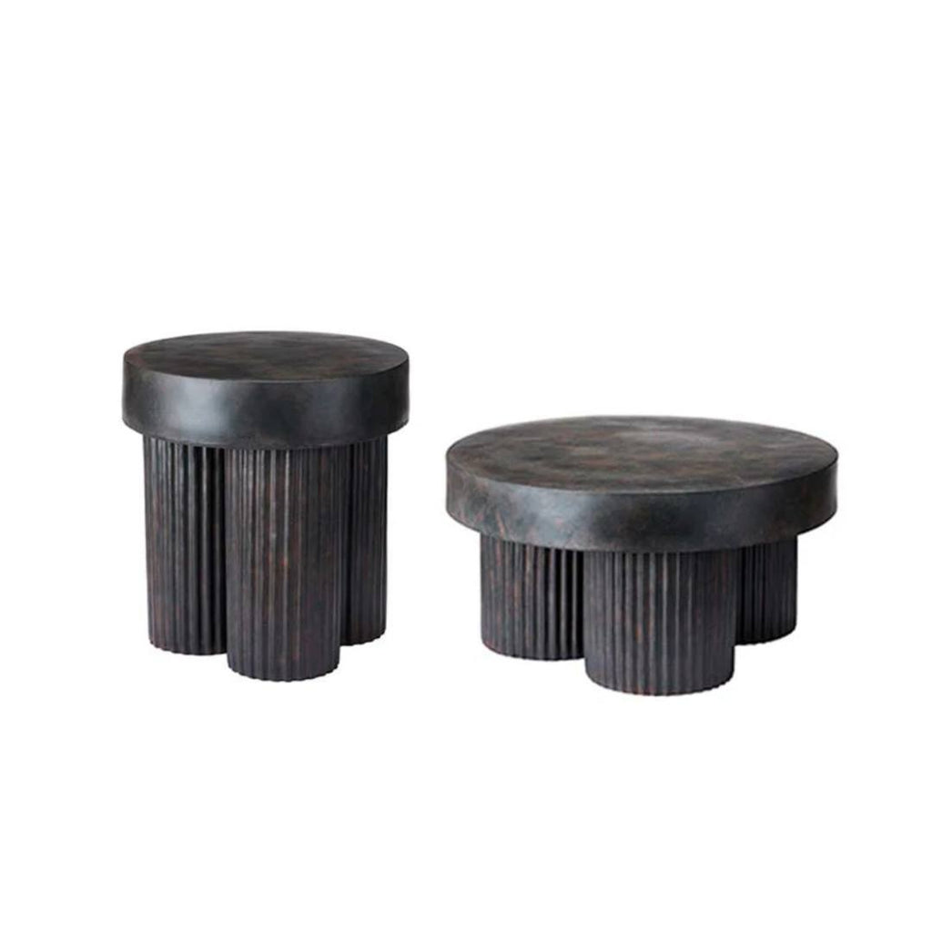 Mobilier - Set Masute De Cafea Gear Negre Din Beton NORR11