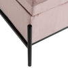 Bancheta cu Loc de Depozitare din Material Textil Roz IXIA