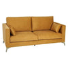Canapea 3 Locuri din Material Textil Mustariu IXIA