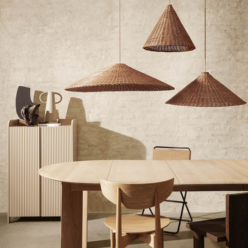 Abajur DOU din Ratan ƒ˜90 cm FERM LIVING