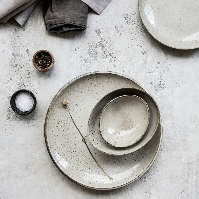 Bol LAKE Crem Oval din Ceramica 12.5 cm HOUSE DOCTOR