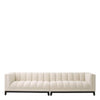 Canapea de 4 Locuri Ditmar L Crem din Textil Buclat 294 cm Eichholtz