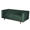 Canapea din Catifea Verde cu 2 Locuri DANTE ZAGO