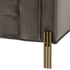 Canapea de 3 Locuri Sienna Gri din Catifea 231 cm Eichholtz