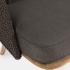Canapea de 3 Locuri pentru Exterior Ninfa Neagra din Lemn si Textil Bizzotto