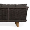 Canapea de 3 Locuri pentru Exterior Xylia Neagra din Lemn si Textil Bizzotto