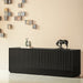 Comoda DORIC Neagra din MDF 200 cm TEULAT