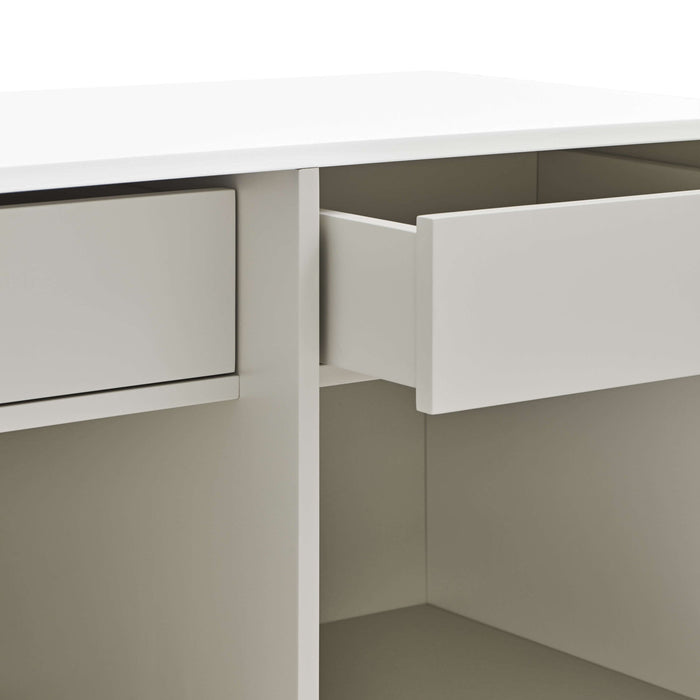 Comoda TV DORIC Alba din MDF TEULAT