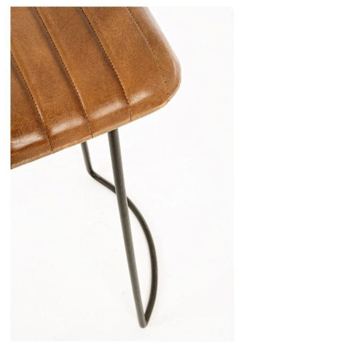 Scaun de Bar Nadira din Piele Maro BIZZOTTO