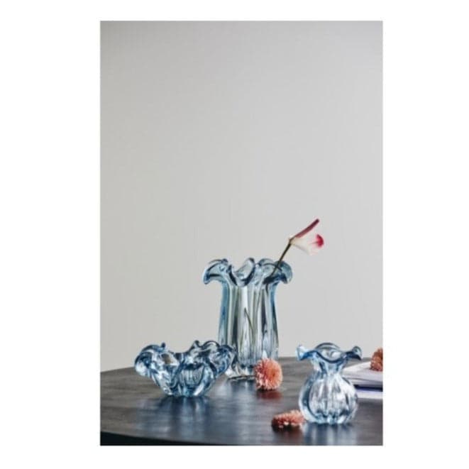 Vaza Kataja din Sticla Albastra NORDAL