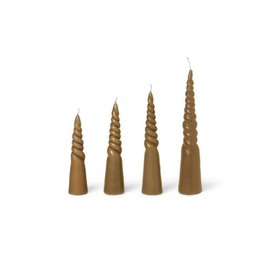 Set 4 Lumanari Twister Crem FERM LIVING