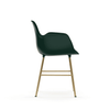 Scaun Form Verde cu Brate din Plastic si Picioare din Metal Auriu NORMANN COPENHAGEN