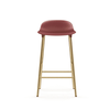 Scaun de Bar Form Rosu cu Picioare Metalice Aurii NORMANN COPENHAGEN