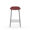 Scaun de Bar Form Rosu cu Picioare Metalice Argintii NORMANN COPENHAGEN