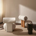 Fotoliu Hippo Nature din Lemn Tapitat cu Textil Barnum Boucle 24 NORR11