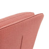 Fotoliu SADIRA Roz din Material Textil cu Picioare Metalice TEULAT