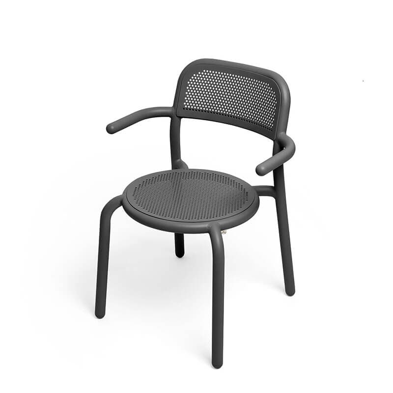 Set 2 Fotolii TONI Gri din Metal FATBOY