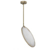 Lampa Led Suspendata Rotunda Ocala Aurie din Alama Periata Eichholtz