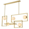 Lampa Suspendata Erasmus Aurie din Alama Antichizata 70.5 cm Eichholtz