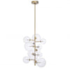 Lampa Suspendata Ezra Aurie din Alama Antichizata Eichholtz